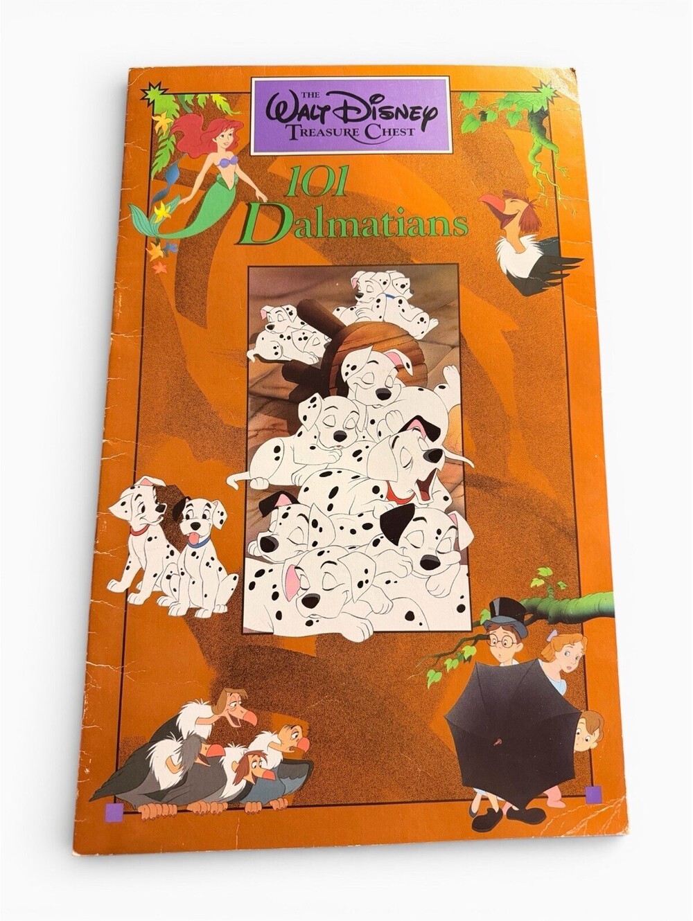Vintage 1991 Walt Disney Treasure Chest 101 Dalmatians Book Brimar Publishing